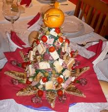 Natale 2012: Alberi di Natale da creare con frutta, verdura ecc, per il centrotavola - 28/11/2012