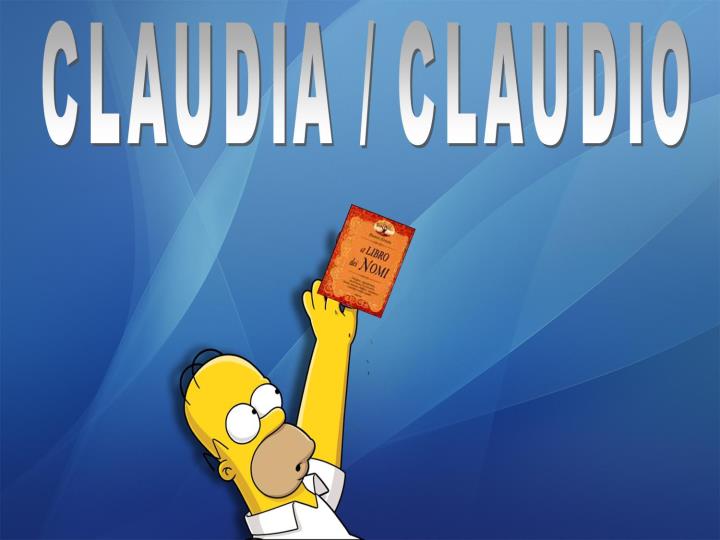CLAUDIA / CLAUDIO - 02/03/2012