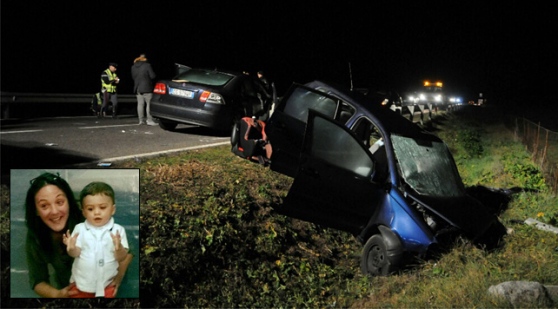 UNA MADRE E SUO FIGLIO DI UN ANNO MUOIONO IN UNO SPAVENTOSO INCIDENTE - 22/12/2015