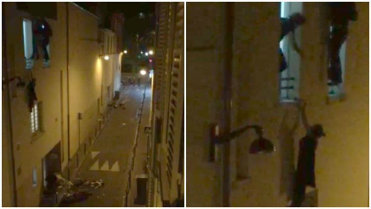 MASSACRO AL BATACLAN: LA DONNA SOSPESA NEL VUOTO RITROVA IL SUO SALVATORE GRAZIE A TWITTER - 16/11/2015