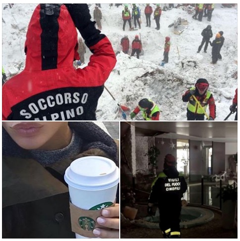 ''FAI SCHIFO, CHE C'ENTRA LA BOCCA A C@@O DI GALLINA?'' POSTA UN SELFIE CON UN MESSAGGIO PER LE VITTIME DI RIGOPIANO ED E' CAOS - 25/01/2017