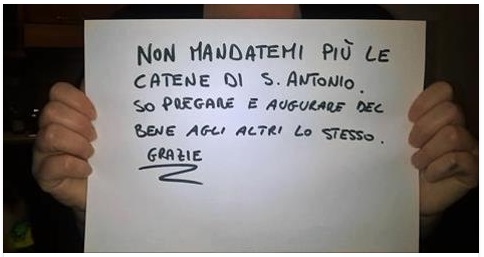 ECCO PERCHE' BISOGNA EVITARE LE CATENE DI PREGHIERA: RESTERETE MOLTO SORPRESI - 30/01/2017