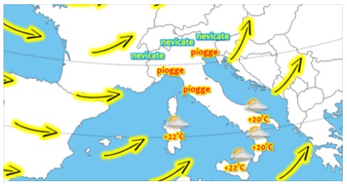 METEO - PER I METEOROLOGI NON CI SONO DUBBI: ACCADRA' DA DOMANI 1 FEBBRAIO - 31/01/2017