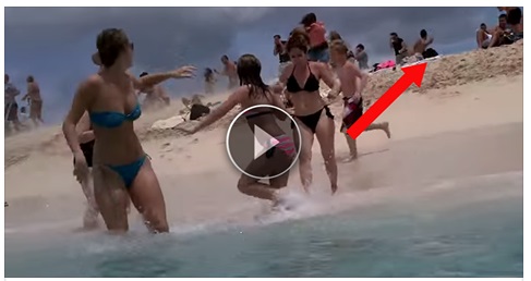 MENTE FILMA LA SUA RAGAZZA IN SPIAGGIA SUCCEDE UNA COSA INCREDIBILMENTE ASSURDA - 31/01/2017
