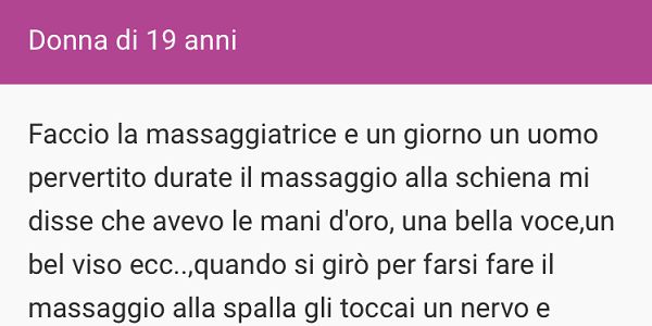 FACCIO LA MASSAGGIATRICE E UN GIORNO... - 03/02/2017