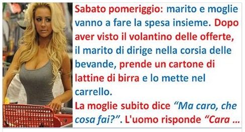 MARITO E MOGLIE VANNO A FARE LA SPESA INSIEME... - 17/02/2017