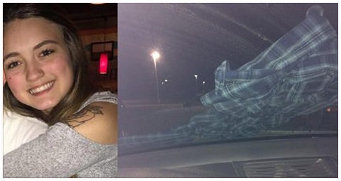 QUANDO LA 19ENNE TROVA UNA CAMICIA SUL PARABREZZA, CAPISCE SUBITO CHE COSA STA SUCCEDENDO E CI METTE IN GUARDIA - 27/02/2017