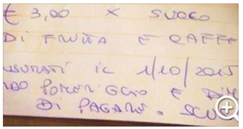 DIMENTICA DI PAGARE IL CONTO: POI IL GIORNO DOPO ARRIVA UNA BUSTA AL BAR - 05/03/2017
