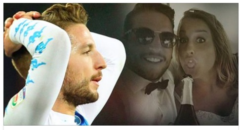 MENTRE DRIES MERTENS SCENDE IN CAMPO, ECCO COSA FA SUA MOGLIE KAT - 19/03/2017