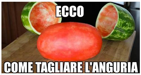 ECCO UN TRUCCO GENIALE PER TAGLIARE UN'ANGURIA IN MODO PERFETTO PER UN PARTY - 28/06/2017