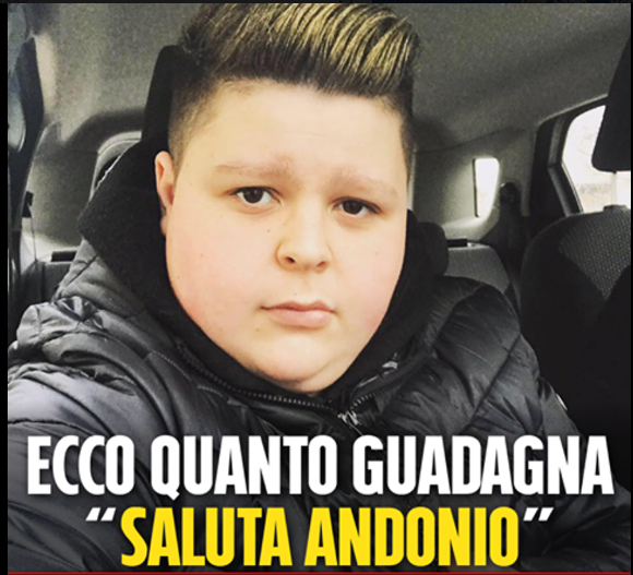 TUTTI LO CONOSCONO COME ''SALUTA ANTONIO'' MA SAPETE QUANTO GUADAGNA IL NOTO 16ENNE MARCO MORRONE? RESTERETE DI SASSO - 28/06/2017