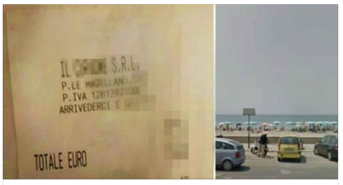 BAR SULLA SPIAGGIA A OSTIA: LO SCONTRINO CHE LASCIA ESTERREFATTI - 21/06/2017