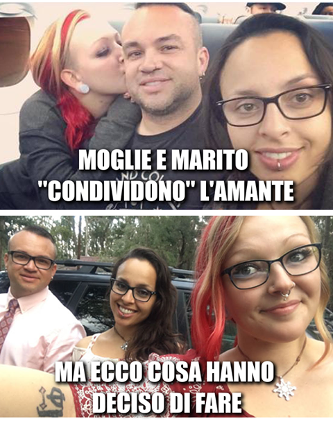 SONO MARITO E MOGLIE DA 12 ANNI E ''CONDIVIDONO'' L'AMANTE: MA NON E' TUTTO - ECCO LA SPIAZZANTE DECISIONE - 03/10/2017