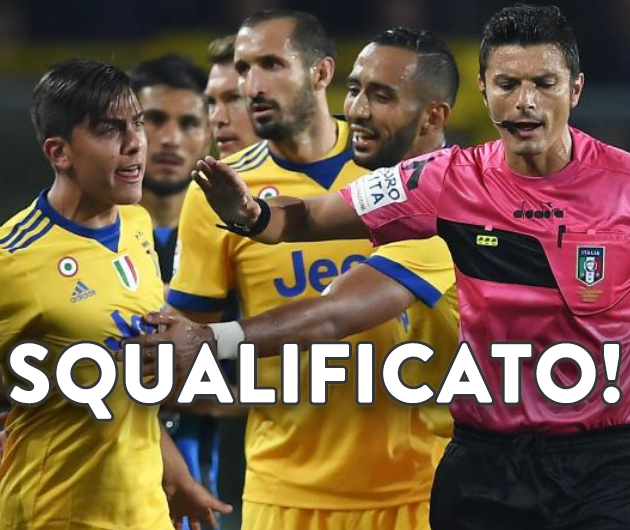 E' STATO SQUALIFICATO, JUVE NEI GUAI: IL BIANCONERO VIENE SQUALIFICATO DOPO LE POLEMICHE VAR - SQUALIFICA SHOCK - 03/10/2017