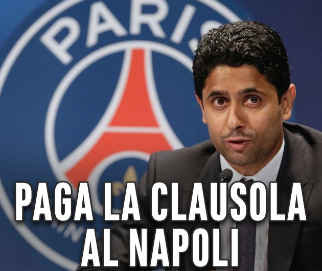 IL PSG PAGA LA CLAUSOLA E GELA IL NAPOLI: TRATTATIVA ORMAI CERTA, I TIFOSI SONO CON LE MANI NEI CAPELLI - E' PROPRIO LUI - 05/10/2017