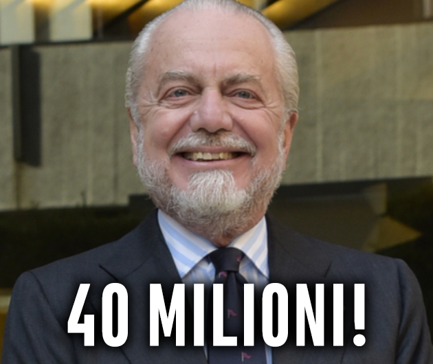 40 MILIONI DI EURO, STA FIRMANDO CON IL NAPOLI: COLPO DI DE LAURENTIIS, SI E' DECISO - 09/11/2017