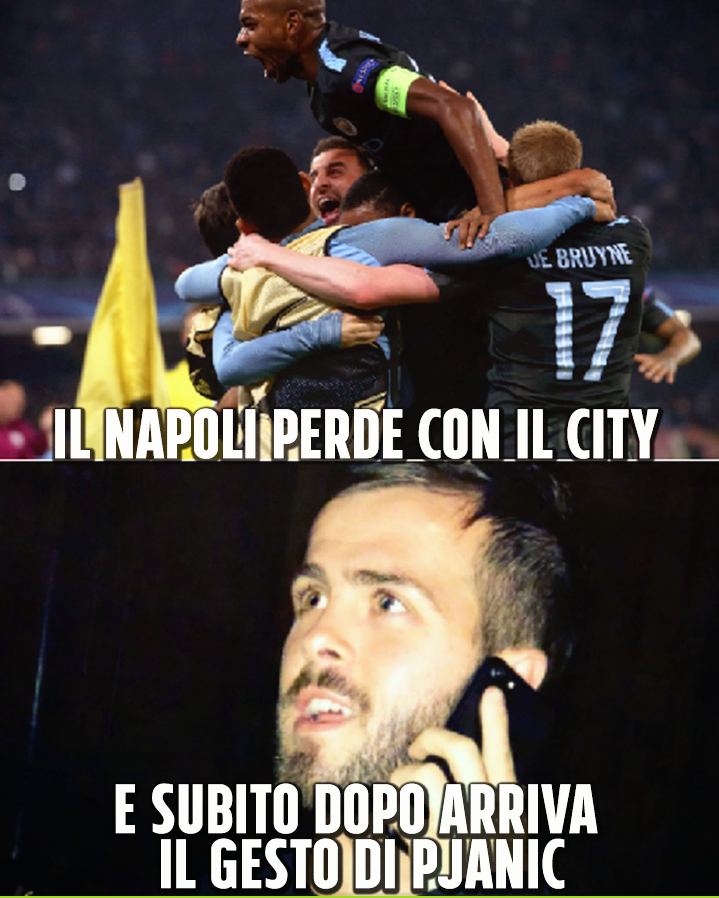 E' ACCADUTO AL TERMINE DI NAPOLI-CITY: UN GESTO CHE NON FARA' PIACERE AI TIFOSI AZZURRI - ECCO COSA HA FATTO PJANIC AL FISCHIO FINALE - 02/11/2017