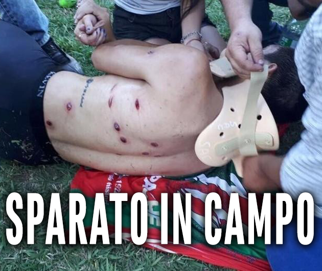 CALCIO SOTTO SHOCK: E' STATO SPARATO IN CAMPO:I TIFOSI, INCREDULI, SCOPPIANO IN LACRIME - ECCO LE FOTO CENSURATE - 13/12/2017
