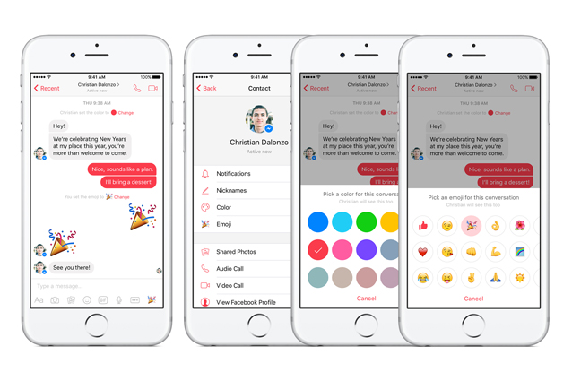 FACEBOOK, ECCO TUTTE LE NOVITA' IN ARRIVO PER L'USO DELLA CHAT - 02/02/2016
