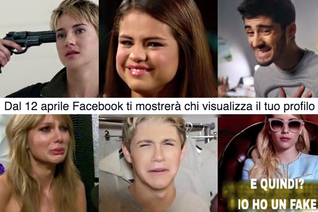 ''DAL 12 APRILE FACEBOOK MOSTRERA' CHI VISUALIZZA IL TUO PROFILO E QUANTE VOLTE LO FA'': TUTTO QUELLO CHE C'E' DA SAPERE - 30/03/2016