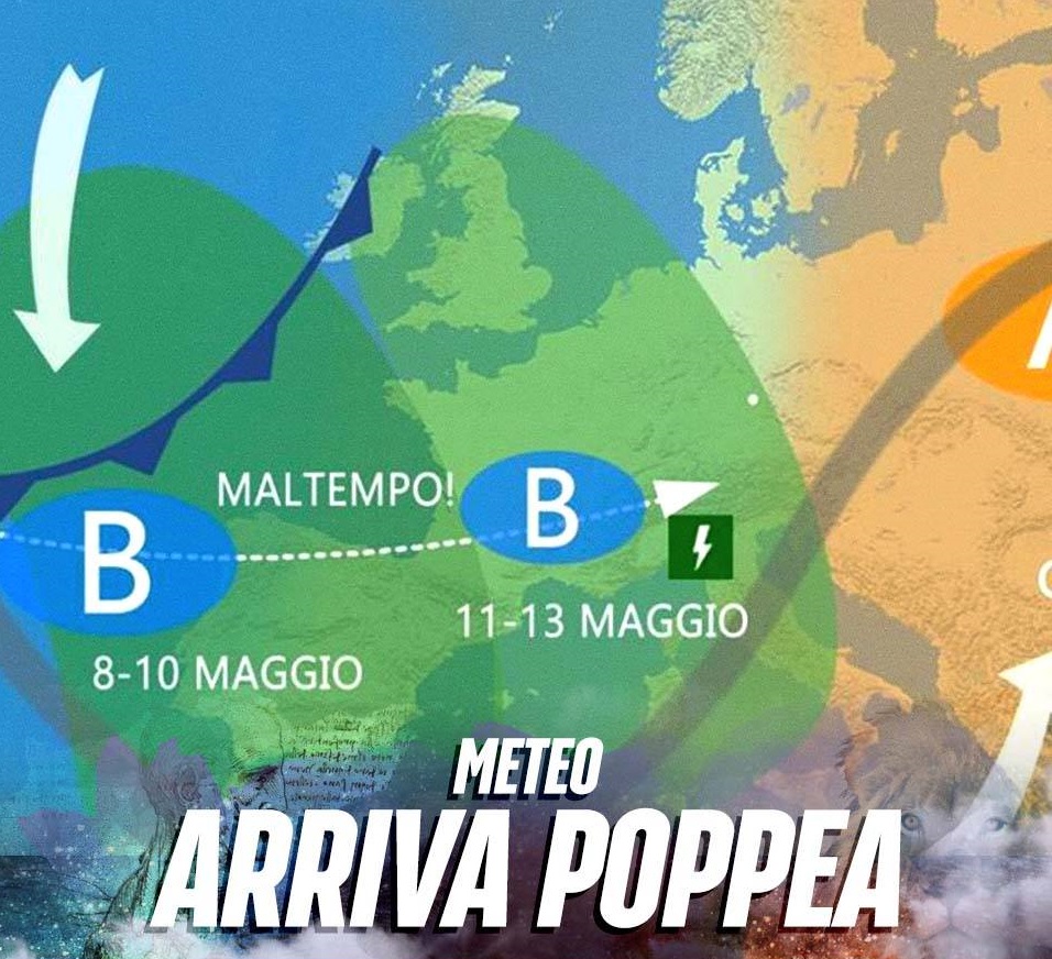 METEO: ALTRO CHE ESTATE. ARRIVA IL CICLONE ''POPPEA'' - L'ANNUNCIO DEI METEOROLOGI - 09/05/2016