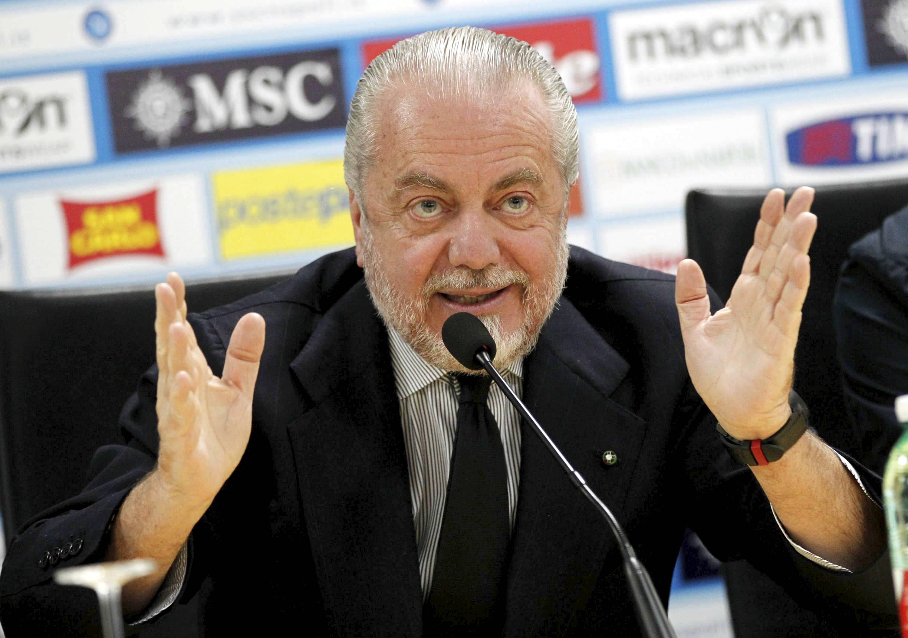DE LAURENTIIS: ''LA JUVE MI HA CONFERMATO CHE NON PAGHERA' LA CLAUSOLA PER HIGUAIN. E' UNA GUERRA PERSA, NON FARANNO MURO CONTRO MURO'' - 17/07/2016