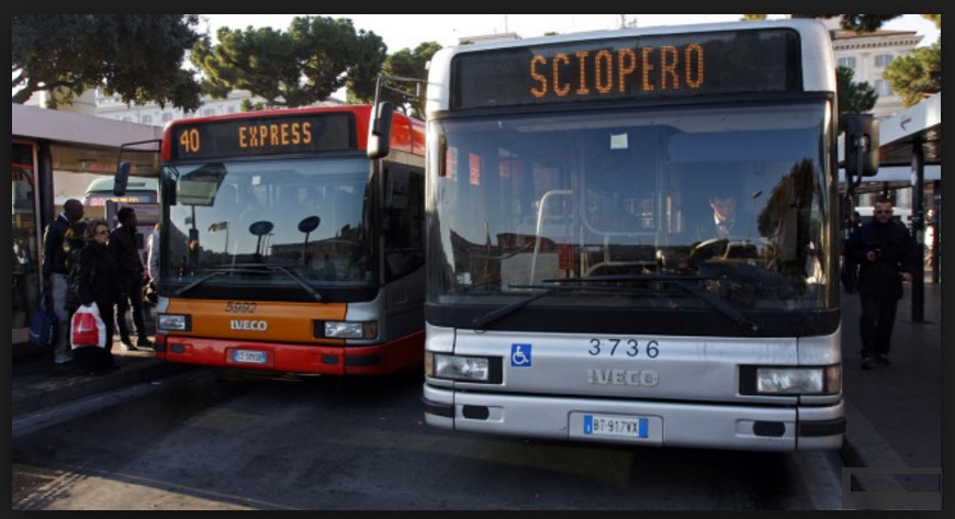 SCIOPERO NAZIONALE DEI MEZZI PUBBLICI PER IL GIORNO 8 MARZO: ECCO TUTTI GLI ORARI - 07/03/2017