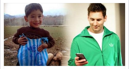 LA DECISIONE DI MESSI PER MURTAZA, IL BIMBO AFGHANO SUO GRANDE TIFOSO - 31/01/2016