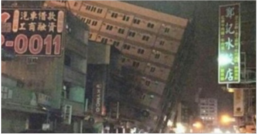 TAIWAN, VIOLENTO TERREMOTO: CROLLANO DUE PALAZZI DI 17 PIANI ABITATI DA 60 FAMIGLIE - 06/02/2016