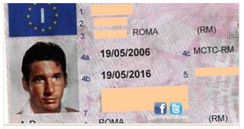 ROMA, PATENTI CON LA FOTO DI RICHARD GERE: ECCO A COSA SERVIVANO - 06/02/2016