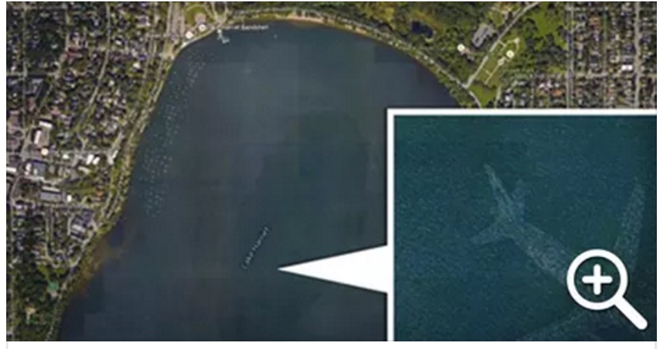 ''MISTERO'' SU GOOGLE EARTH: L'IMMAGINE SUL FONDO DEL LAGO - 25/02/2016