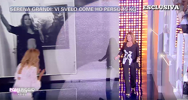 SERENA GRANDI IRRICONOSCIBILE DA BARBARA D'URSO DOPO LA DIETA - FOTO - 15/09/2016