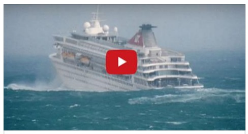 MARE IN TEMPESTA: ECCO COSA SUCCEDE SU UNA NAVE DA CROCIERA - 15/01/2017