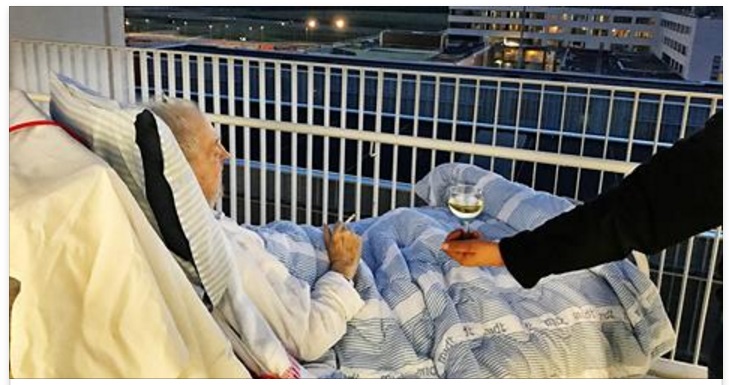 L'ULTIMO DESIDERIO, UNA SIGARETTA E UN BICCHIERE DI VINO DAVANTI AL TRAMONTO PRIMA DI MORIRE - 11/04/2017