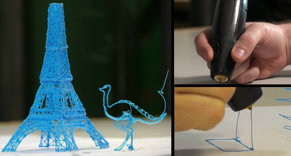 ECCO LA PENNA 3D CHE PERMETTE DI CREARE OGGETTI TRIDIMENSIONALI - VIDEO - 22/07/2014