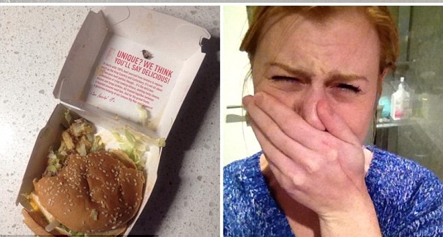 MANGIA UN BIG MAC AL MC DONALD'S ED INORRIDITA: ECCO COSA HA TROVATO NEL PANINO - 21/04/2015