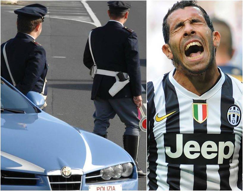 TEVEZ FERMATO DALLA POLIZIA QUESTO POMERIGGIO: ECCO COS'E' SUCCESSO - 07/05/2015
