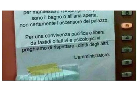 ''SEI UNO SCURREGGIONE'' FURIBONDA LITE IN ASCENSORE: ECCO LA SUA RISPOSTA - 19/10/2015