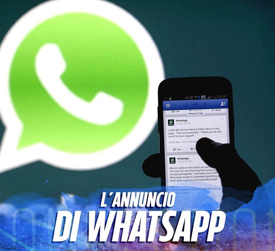 L'ANNUNCIO DI WHATSAPP A TUTTI GLI UTENTI. E' ARRIVATO ANCHE A VOI? ECCO COSA STA ACCADENDO A TUTTI - 05/04/2016
