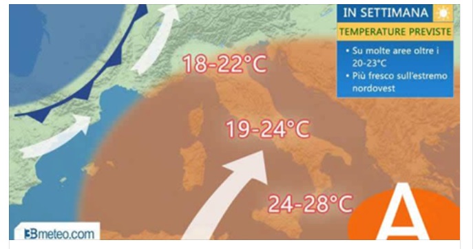 ANTICIPO D'ESTATE CON CON L'ARRIVO DELL'ANTICICLONE AFRICANO: ECCO DOVE LE PUNTE OLTRE I 30 GRADI - 17/04/2016