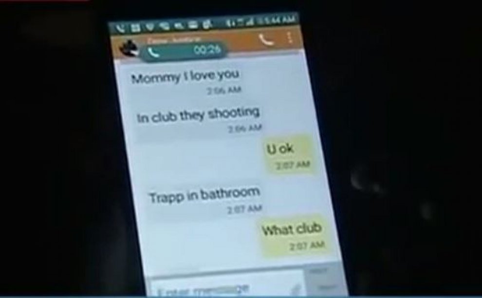 STRAGE DI ORLANDO, ULTIMO MESSAGGIO PRIMA DI MORIRE: ''MAMMA TI VOGLIO BENE'' - 12/06/2016