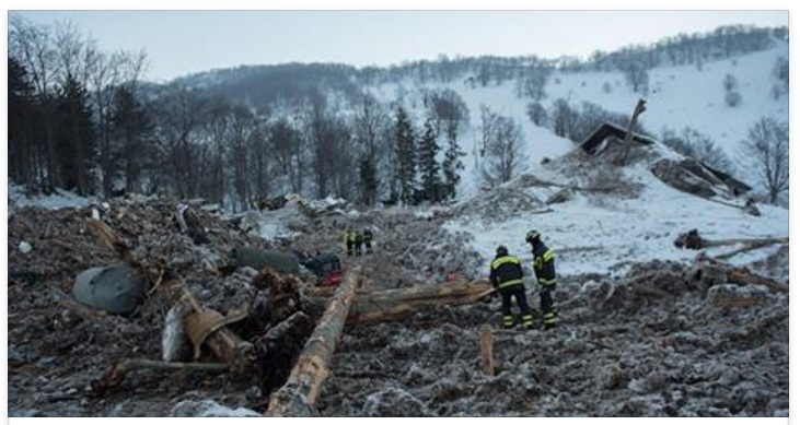 RIGOPIANO, A QUASI UN MESE DALLA TRAGEDIA: ARRIVA L'INQUIETANTE SCOPERTA DEI RIS SUL LUOGO DEL DISASTRO - 15/02/2017