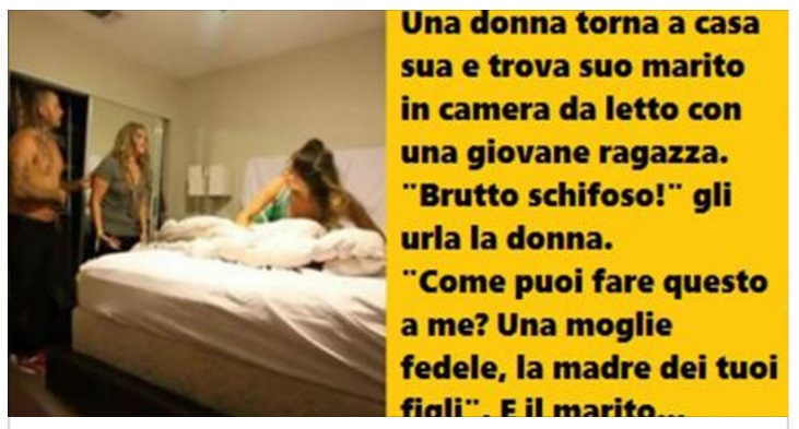 DONNA TORNA A CASA E TROVA IL MARITO CON L'AMANTE... - 18/02/2017