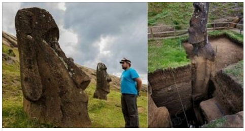 SVELATO IL MISTERO DELLE TESTE DELL'ISOLA DI PASQUA: UNO SCAVO RIVELA COSA SI NASCONDE SOTTO - 13/04/2017