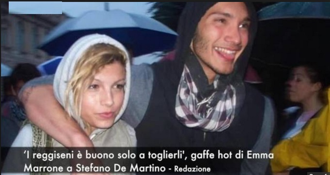 ''I REGGISENI E' BUONO SOLO A TOGLIERLI'', GAFFE ''BOLLENTE'' DI EMMA MARRONE CON STEFANO DE MARTINO - 08/05/2017