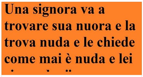 UNA SIGNORA VA A TROVARE LA NUORA E LA TROVA NUDA... - 17/05/2017