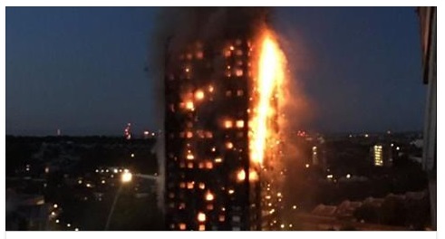LONDRA, GRATTACIELO RESIDENZIALE IN FIAMME: ''PERSONE INTRAPPOLATE NEL ROGO'' - 14/06/2017
