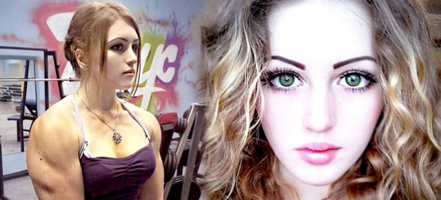 ECCO LA DONNA COL VOLTO DA BAMBOLA E IL CORPO DA CULTURISTA - FOTO - 31/01/2014