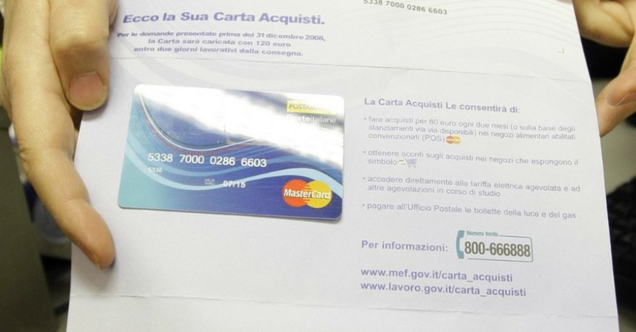 ARRIVA LA CARTA SOCIALE STRAORDINARIA PER I DISOCCUPATI: 400 EURO AL MESE - 30/10/2014
