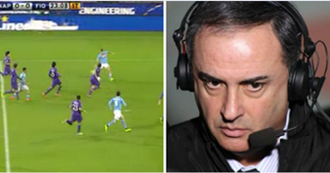 LA CLAMOROSA GAFFE DI PICCININI DURANTE NAPOLI-FIORENTINA - 22/03/2014